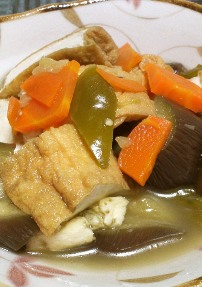 なすと厚揚げの煮物-レシピのメイン写真