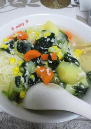 塩麹の野菜いっぱいそうめん☆-レシピのメイン写真