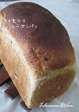 ライ麦入りレーズン山食（自家製酵母）-レシピのメイン写真