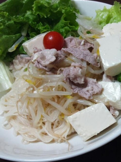 ヘルシー豚シャブサラダそうめん-レシピのメイン写真