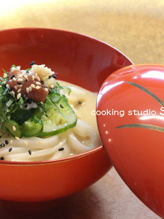 ヘルシー 豆乳そうめん梅風味-レシピのメイン写真