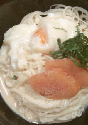 夏を乗り切る☆豆乳☆明太子そうめん-レシピのメイン写真