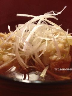 はんぺん入りフワフワ鶏団子のお吸い物-レシピのメイン写真