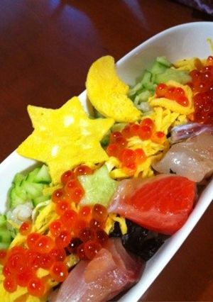 七夕ちらし寿司-レシピのメイン写真