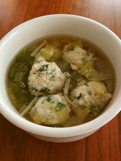 あっさりヘルシー☆白菜と鶏だんごのスープ-レシピのメイン写真