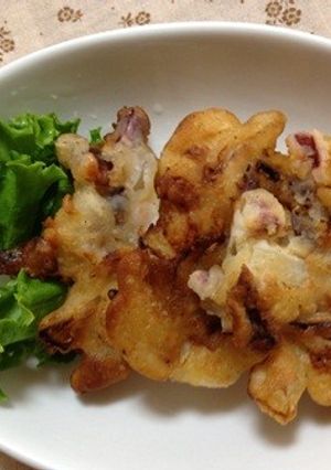 イカ一夜干しのゲソとむき海老のかき揚げ-レシピのメイン写真