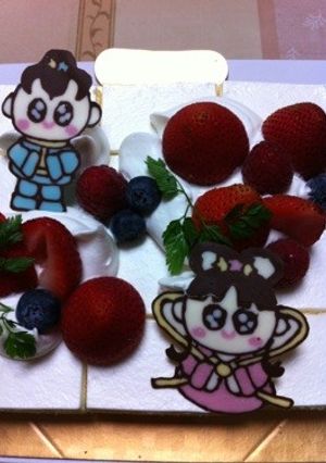 デコレーションケーキ♡チョコペン♪-レシピのメイン写真