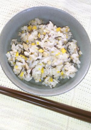 圧力鍋でひじきとツナの炊き込みご飯-レシピのメイン写真