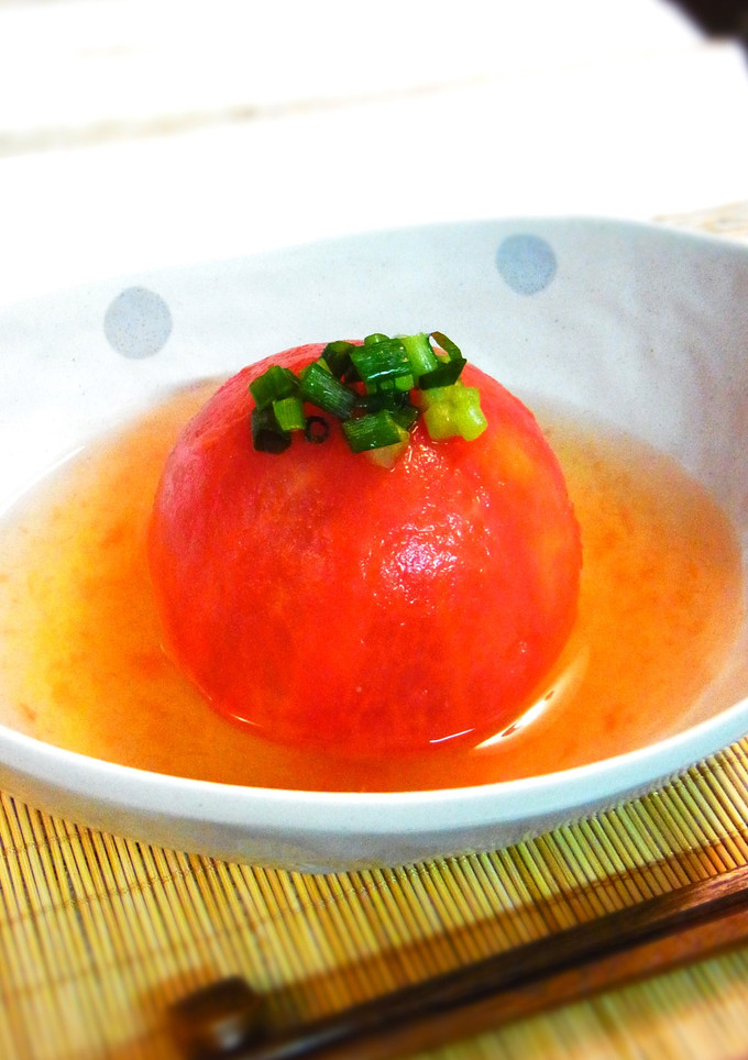 ＊冷た～いトマトの和風お浸し＊-レシピのメイン写真