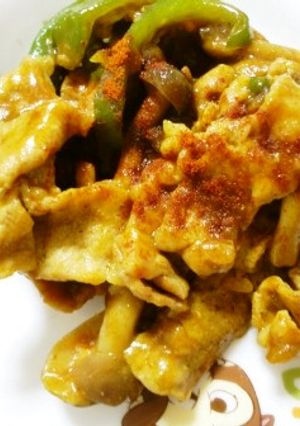 万願寺唐辛子と豚肉のカレー炒め-レシピのメイン写真