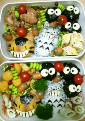 トトロキャラ弁～親子遠足弁当～-レシピのメイン写真