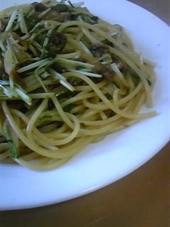 あさりの佃煮バタースパ!!-レシピのメイン写真