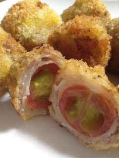 ミニトマトでコロコロカツ☆-レシピのメイン写真