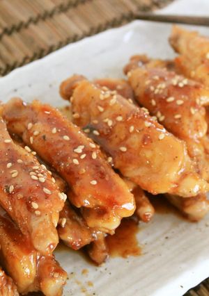 簡単♪焼肉のタレでテリテリ手羽甘辛❤-レシピのメイン写真