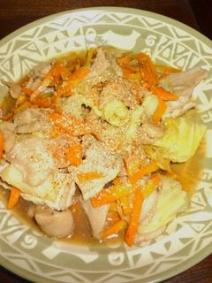 鶏皮・豚ロースあっさり煮-レシピのメイン写真