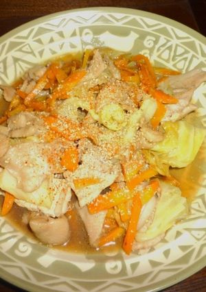 鶏皮・豚ロースあっさり煮-レシピのメイン写真