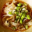 冷麦ときのこのしぐれ煮で美味しくなーれ♪