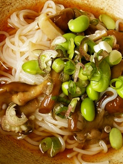 冷麦ときのこのしぐれ煮で美味しくなーれ♪-レシピのメイン写真