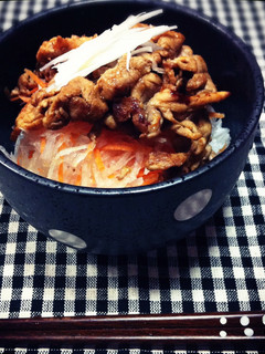 味噌焼き肉丼-レシピのメイン写真