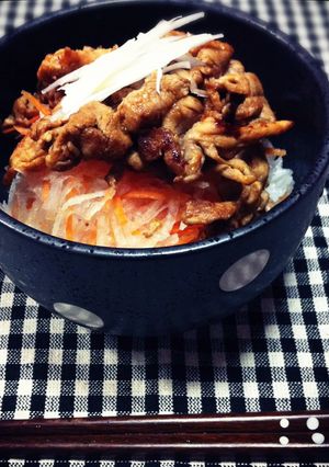 味噌焼き肉丼-レシピのメイン写真