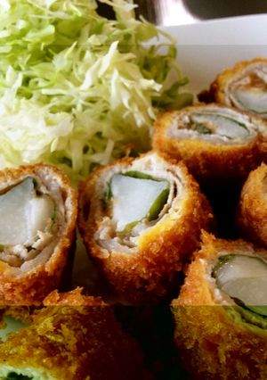 梅しそでさっぱりっ★サクサク巻きカツ♪-レシピのメイン写真