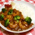 エビがたっぷり♡カレーの海で♡