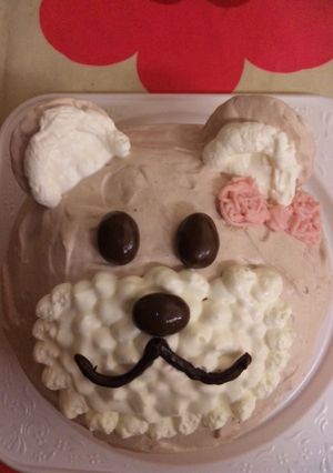 簡単！クマさんケーキ-レシピのメイン写真