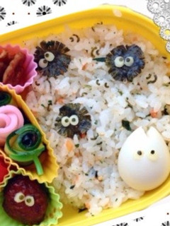 まっくろくろすけ弁当♫-レシピのメイン写真