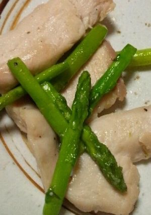 塩麹漬け鶏肉とアスパラの炒めもの-レシピのメイン写真