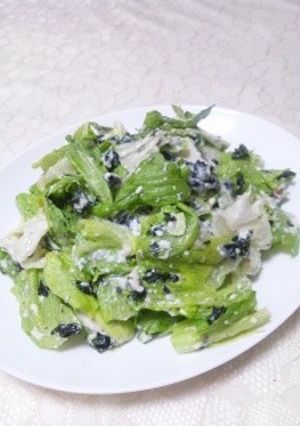 包丁要らず！レタスと豆腐の韓国海苔サラダ-レシピのメイン写真