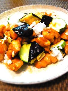 鶏肉と夏野菜のおろし和え〜甘酢だれ〜-レシピのメイン写真