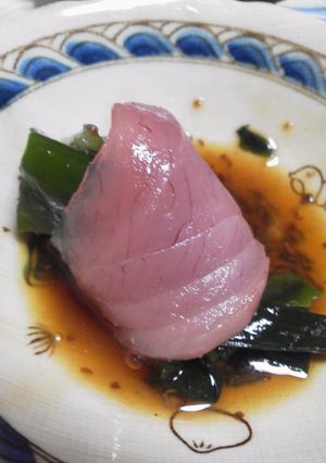 和風ドレでワカメのマグロ巻き。☆-レシピのメイン写真