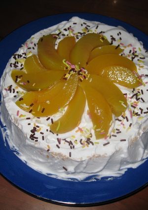 ふわふわなスポンジケーキ（ピーチケーキ）-レシピのメイン写真