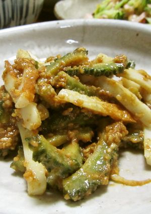 あぶりゴーヤの胡麻和え-レシピのメイン写真