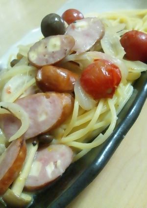 豆乳とマスタードのパスタ-レシピのメイン写真