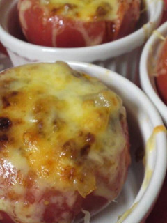 トマトの肉詰め☆オーブン焼き:)-レシピのメイン写真