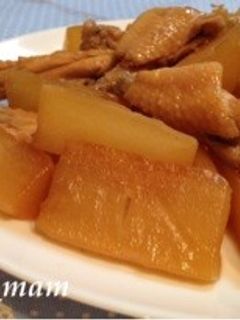 ◆圧力鍋で◆大根と手羽先の炒め煮-レシピのメイン写真