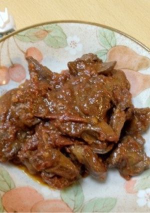 おやじ犬の節約☆鳥モツのトマト煮-レシピのメイン写真