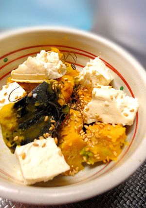 かぼちゃと塩麹豆腐のごまサラダ-レシピのメイン写真