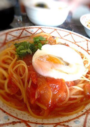パスタ・トマトナーラ(トマトと卵パスタ)-レシピのメイン写真