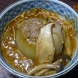 丸ごと玉ねぎのキノコのあんかけ