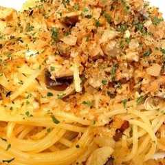รูปของ サバのパスタ香草パン粉がけ