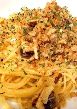サバのパスタ香草パン粉がけ-レシピのメイン写真