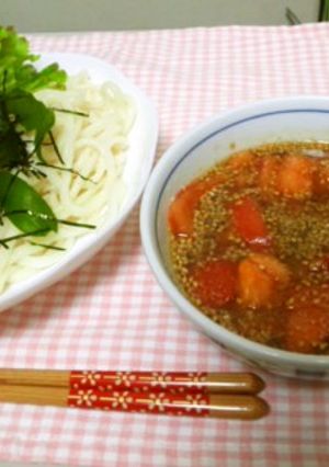 坦々麺風つけうどん-レシピのメイン写真