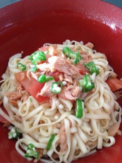 トマトとシーチキンの冷やしうどん-レシピのメイン写真