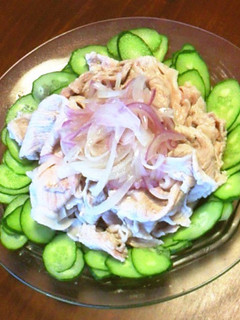 サッパリ冷豚しゃぶ 塩ショウガ焼風-レシピのメイン写真