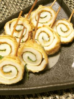 くるくるサクサク☆揚げ揚げちくわ-レシピのメイン写真