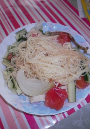 ２分で夏休み♡和風夏野菜カッペリーニ-レシピのメイン写真