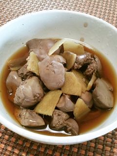 ウチのはあっさり♪鶏肝と生姜の炊いたん-レシピのメイン写真