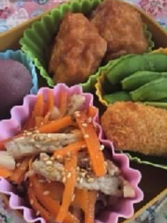 お弁当に♥にんじんと豚肉のササッとソテー-レシピのメイン写真